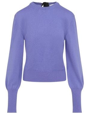 Lanvin Round-Neck Knitwear - Azul
