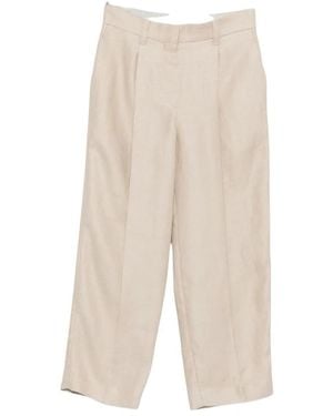 Brunello Cucinelli Cropped Trousers - Natural