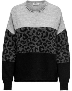 ONLY Round-Neck Knitwear - Gris