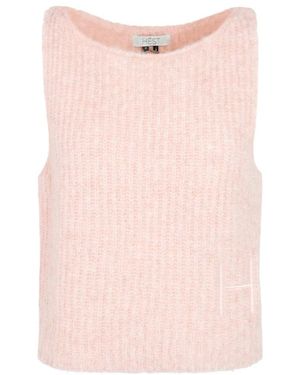 Hèst Ronde Hals Gebreide Kleding - Roze