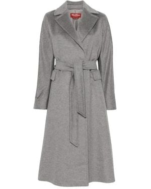 Max Mara Belted Coats - Grey