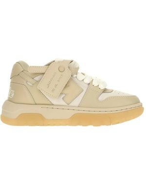 Off-White c/o Virgil Abloh Ooo Chunky Varsity Sneakers - Naturel