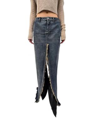 Rick Owens Denim Skirts - Azul