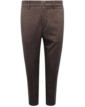 Brooksfield Slim-Fit Pants - Brown