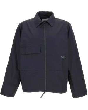 Pas Normal Studios Jassen ,Grijs ,Nylon Off-Race Utility Jacket - Blauw