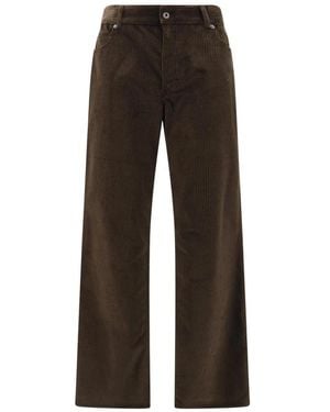 Loewe Wide Trousers - Marrone