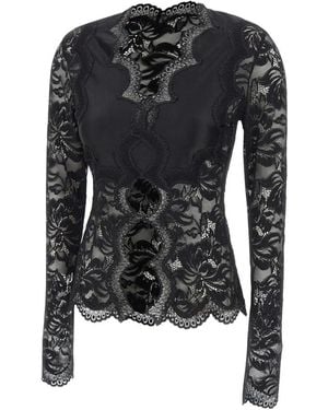 Rabanne Long Sleeve Tops - Black