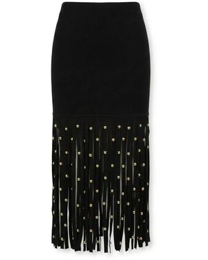 Jonathan Simkhai Melva Knit Embellished Midi Rok - Zwart