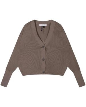 10Days Cardigan Mit V-Ausschnitt - Braun