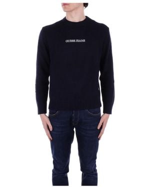 Guess Round-Neck Knitwear - Blu