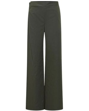 MSGM Gabardine Broek Met Dubbele Plooien - Grijs