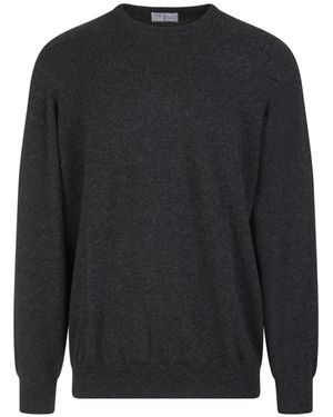 Fedeli Round-Neck Knitwear - Black