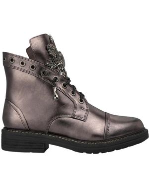Alma En Pena. Lace-Up Boots - Brown