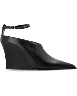 IRO Schoenen ,Zwart ,Leer Fauve Wedge Schoenen