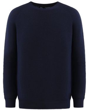 ALPHATAURI Zwarte Trui Voor - Blauw