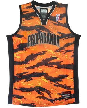 Propaganda Sleeveless Tops - Naranja