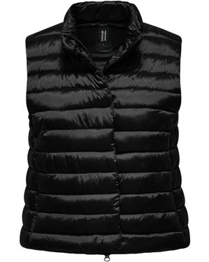 Bomboogie Waxed Nylon Gilet - Zwart