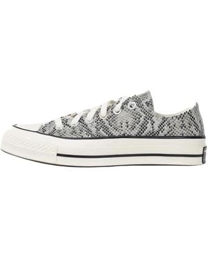 Converse Schoenen ,Grijs ,Leer Chuck 70 Sneakers - Wit