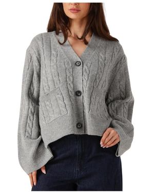 Second Female Alphine Strickjacke - Grau