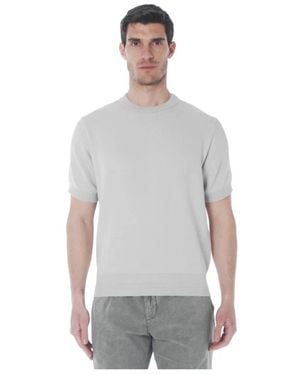 Irish Crone Round-Neck Knitwear - Grey