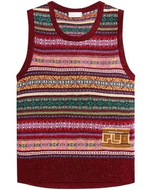 Pierre Louis Mascia Sleeveless Knitwear - Rosso