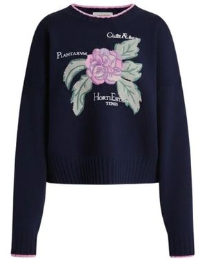 Alberta Ferretti Round-Neck Knitwear - Blue