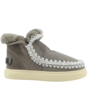 Mou Eskimo Sneaker Bold Glitter Logo - Grau