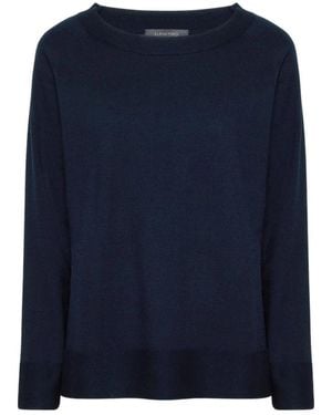 Elena Miro Round-Neck Knitwear - Blue