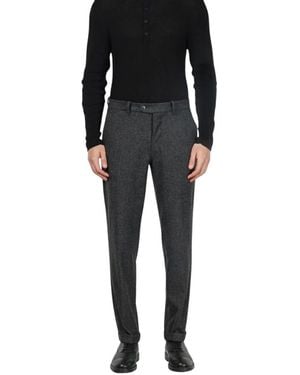 Mason's Broeken ,Grijs ,Wol Paris Chino Broek - Zwart