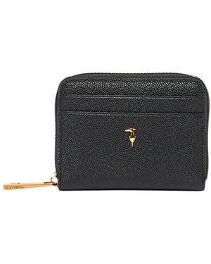 Trussardi Cameo Zip-Around Wallet - Schwarz
