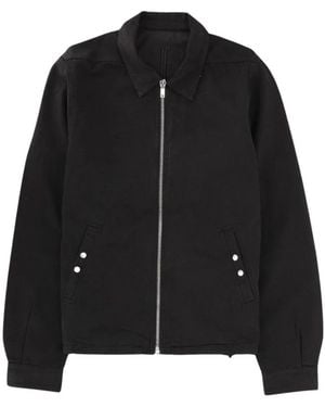 Rick Owens Jassen ,Zwart ,Katoen Zipfront Jack
