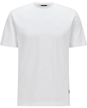 HUGO Tops ,Wit ,T-Shirt Met Korte Mouwen