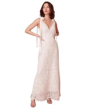 LoveShackFancy Lora Lace Maxi Dress - Pink
