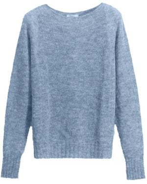 Scaglione Round-Neck Knitwear - Azul