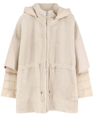 Moorer Faux Fur & Shearling Jackets - Natural