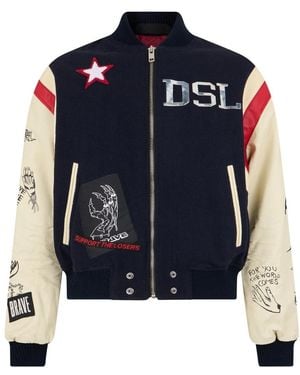 DIESEL Bomber Jackets - Bleu