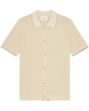 NN07 Cotton Piqué Cardigan - Natur