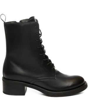 Frau Schoenen ,Zwart ,Leer Tresor Veterlaars