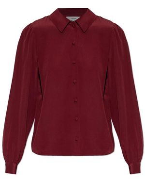 FRAME Overhemden ,Rood ,Satijn De Silk Staple Blouse