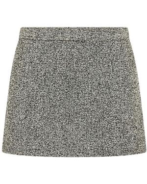 Michael Kors Rokken ,Veelkleurig ,Katoen Katoenen Tweed Minirok - Grijs