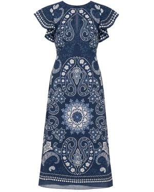Sea Midi Dresses - Azul