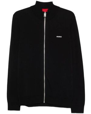 HUGO Truien & Vesten ,Zwart ,Sweater