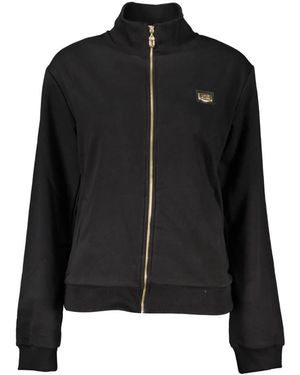 Roberto Cavalli Elegante Pullover Con Cremallera Cepillada, Mujer, Talla - Negro