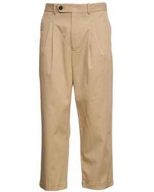 Drole de Monsieur Straight Trousers - Natural