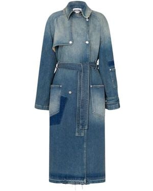 Moschino Belted Coats - Blue