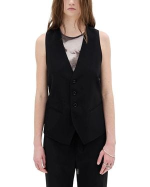 Ann Demeulemeester Vests - Black