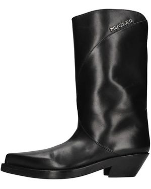 Mugler Stiefel Schwarz