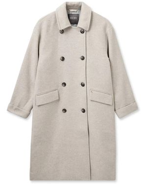 Mos Mosh Double-Breasted Coats - Neutro