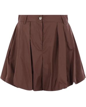 Thelatest Pleated Shorts - Braun
