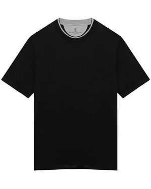 Brunello Cucinelli T-Shirts - Black